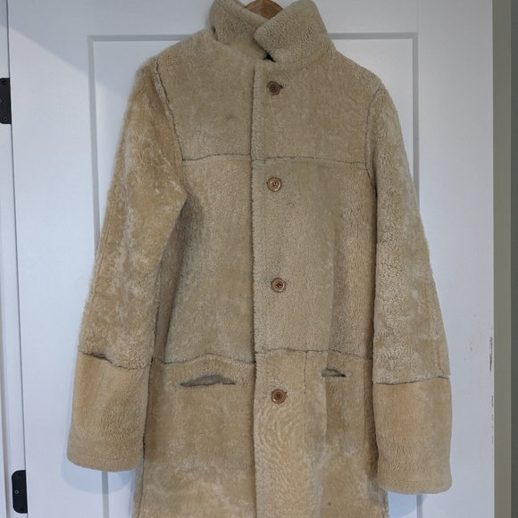 BOD & CHRISTENSEN Leather Sherpa Coat - Picture 3 of 6